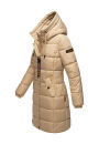 Marikoo Yuikoo lange Damen Winterjacke B941 Beige-Größe L - Gr. 40