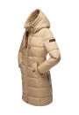 Marikoo Yuikoo lange Damen Winterjacke B941 Beige-Größe L - Gr. 40
