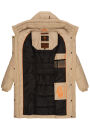 Marikoo Yuikoo lange Damen Winterjacke B941 Beige-Größe L - Gr. 40