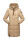 Marikoo Yuikoo lange Damen Winterjacke B941 Beige-Größe L - Gr. 40
