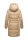Marikoo Yuikoo lange Damen Winterjacke B941 Beige-Größe L - Gr. 40