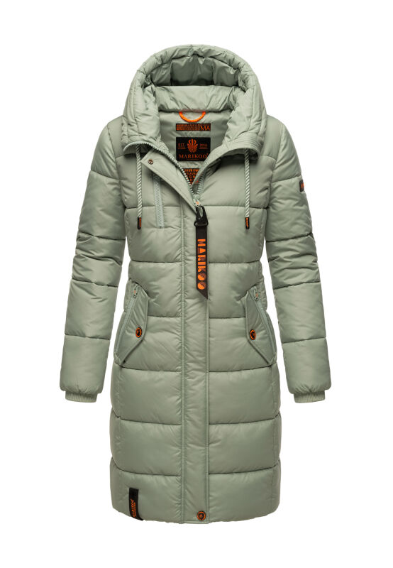Marikoo Yuikoo Damen Wintermantel B941 Smokey Mint Größe L - Gr. 40