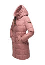 Marikoo Yuikoo lange Damen Winterjacke B941 Dark Rose-Größe XXL - Gr. 44