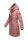 Marikoo Yuikoo lange Damen Winterjacke B941 Dark Rose-Größe XXL - Gr. 44