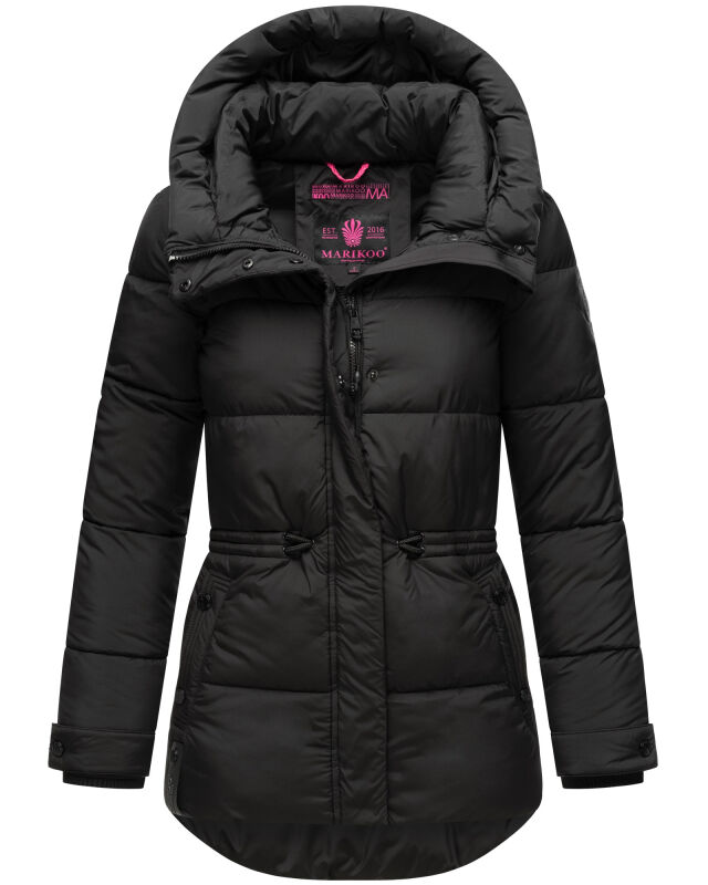 Marikoo Akumaa Damen Winterjacke B947 Schwarz Größe S - Gr. 36