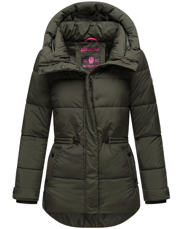 Marikoo Akumaa Damen Winterjacke B947 Dark Olive Größe XS - Gr. 34