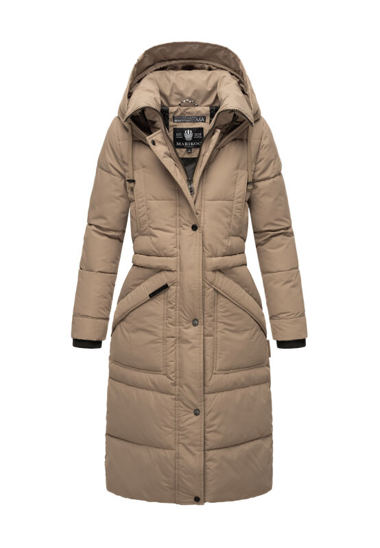 Marikoo Ayumii Damen Winterjacke B948 Taupe Grey Größe S - Gr. 36