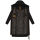 Marikoo Benikoo Damen lange Winterjacke B949 Schwarz-Größe S - Gr. 36