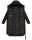 Marikoo Benikoo Damen lange Winterjacke B949 Schwarz-Größe M - Gr. 38