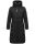 Marikoo Benikoo Damen lange Winterjacke B949 Schwarz-Größe L - Gr. 40