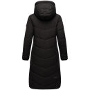 Marikoo Benikoo Damen lange Winterjacke B949 Schwarz-Größe XL - Gr. 42
