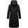 Marikoo Benikoo Damen lange Winterjacke B949 Schwarz-Größe XXL - Gr. 44