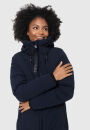 Marikoo Benikoo Damen lange Winterjacke B949 Navy Größe XXL - Gr. 44