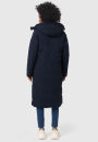 Marikoo Benikoo Damen lange Winterjacke B949 Navy Größe XXL - Gr. 44