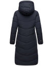 Marikoo Benikoo Damen lange Winterjacke B949 Navy Größe XXL - Gr. 44