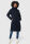 Marikoo Benikoo Damen lange Winterjacke B949 Navy Größe XXL - Gr. 44