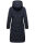 Marikoo Benikoo Damen lange Winterjacke B949 Navy Größe XXL - Gr. 44