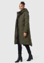 Marikoo Benikoo Damen lange Winterjacke B949 Dark Olive-Größe XL - Gr. 42