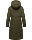 Marikoo Benikoo Damen lange Winterjacke B949 Dark Olive-Größe XL - Gr. 42