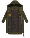 Marikoo Benikoo Damen lange Winterjacke B949 Dark Olive-Größe XL - Gr. 42