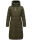 Marikoo Benikoo Damen lange Winterjacke B949 Dark Olive-Größe XL - Gr. 42