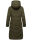 Marikoo Benikoo Damen lange Winterjacke B949 Dark Olive-Größe XL - Gr. 42