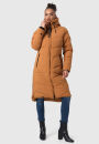 Marikoo Benikoo Damen lange Winterjacke B949 Rusty Cinnamon Größe S - Gr. 36