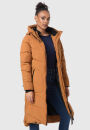 Marikoo Benikoo Damen lange Winterjacke B949 Rusty Cinnamon Größe S - Gr. 36