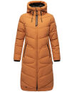 Marikoo Benikoo Damen lange Winterjacke B949 Rusty Cinnamon Größe S - Gr. 36