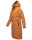 Marikoo Benikoo Damen lange Winterjacke B949 Rusty Cinnamon Größe S - Gr. 36