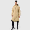Marikoo Benikoo Damen lange Winterjacke B949 Beige-Größe S - Gr. 36
