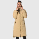 Marikoo Benikoo Damen lange Winterjacke B949 Beige-Größe S - Gr. 36