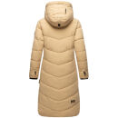 Marikoo Benikoo Damen lange Winterjacke B949 Beige-Größe S - Gr. 36
