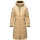 Marikoo Benikoo Damen lange Winterjacke B949 Beige-Größe S - Gr. 36