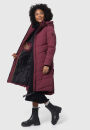 Marikoo Benikoo Damen lange Winterjacke B949 Wine Größe S - Gr. 36