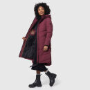 Marikoo Benikoo Damen lange Winterjacke B949 Wine-Größe M - Gr. 38
