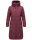 Marikoo Benikoo Damen lange Winterjacke B949 Wine-Größe XL - Gr. 42