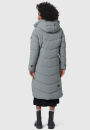 Marikoo Benikoo Damen lange Winterjacke B949 Stormy Blue-Größe L - Gr. 40