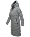 Marikoo Benikoo Damen lange Winterjacke B949 Stormy Blue Größe XL - Gr. 42