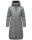 Marikoo Benikoo Damen lange Winterjacke B949 Stormy Blue Größe XL - Gr. 42