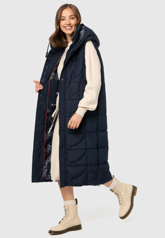 Navahoo Brezelchen Damen Winter Weste B950 Navy Größe XS - Gr. 34
