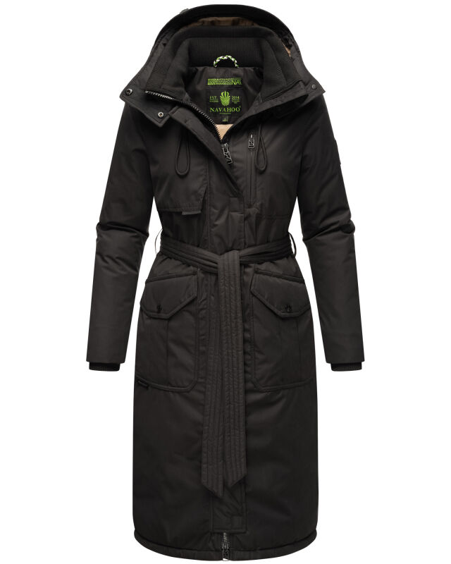 Navahoo Hokulanii Damen Winter Mantel B953 Schwarz Größe XS - Gr. 34