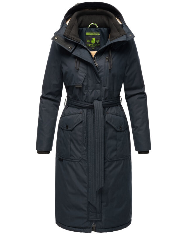 Navahoo Hokulanii Damen Winter Mantel B953 Navy Größe L - Gr. 40