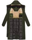 Navahoo Hokulanii Damen Winter Mantel B953 Dark Olive Größe XS - Gr. 34