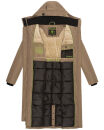 Navahoo Hokulanii Damen Winter Mantel B953 Dark Taupe Größe XS - Gr. 34