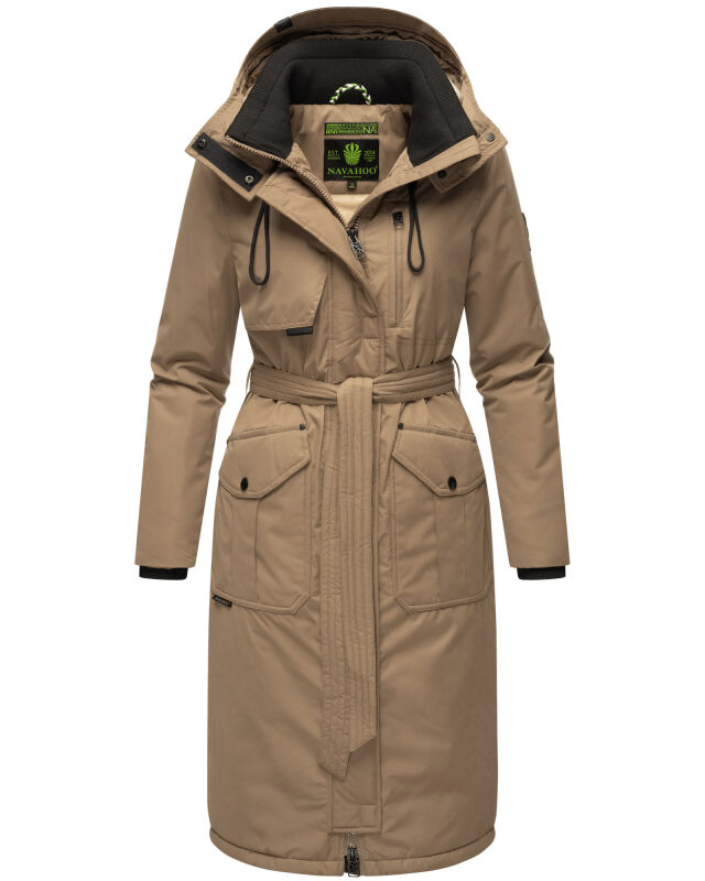 Navahoo Hokulanii Damen Winter Mantel B953 Dark Taupe Größe XL - Gr. 42