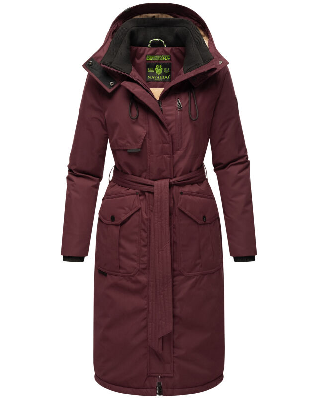 Navahoo Hokulanii Damen Winter Mantel B953 Wine Größe XL - Gr. 42