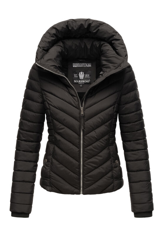 Marikoo Kagomee Damen Steppjacke B957 Schwarz Größe M - Gr. 38