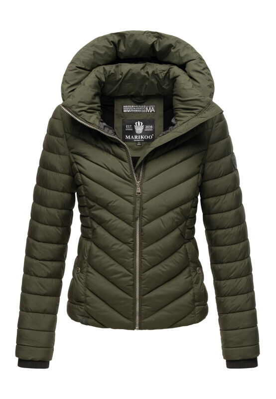 Marikoo Kagomee Damen Steppjacke B957 Dark Olive Größe L - Gr. 40