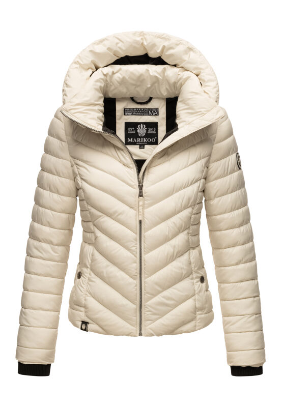 Marikoo Kagomee Damen Steppjacke B957 Pebble White Größe XS - Gr. 34